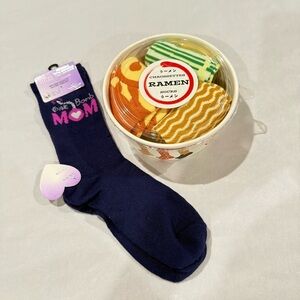 Ramen Socks Gift Set of 3 Pairs & One Pair of “Mom” Blue Socks